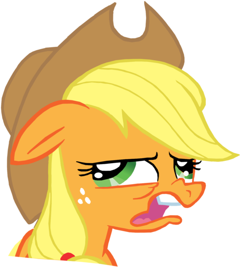 Applejack Derp Vector By Alicehumansacrifice0 - Cartoon (900x666)