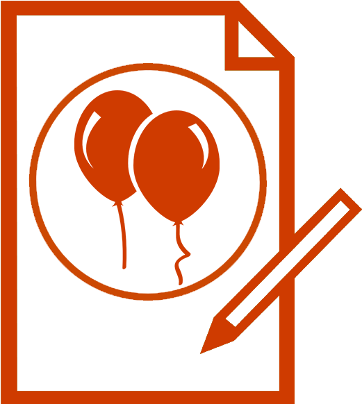 Kids' Korner Application - Balloon Clip Art Black (530x582)
