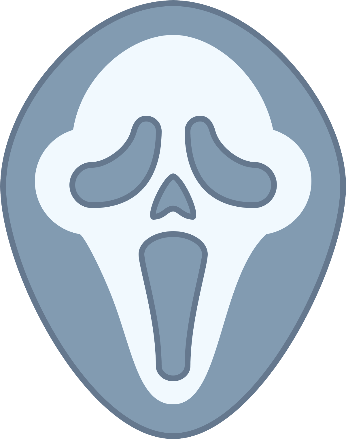The Icon Is Depicting An Image Of A Mask Popularized - Scream (1600x1600)