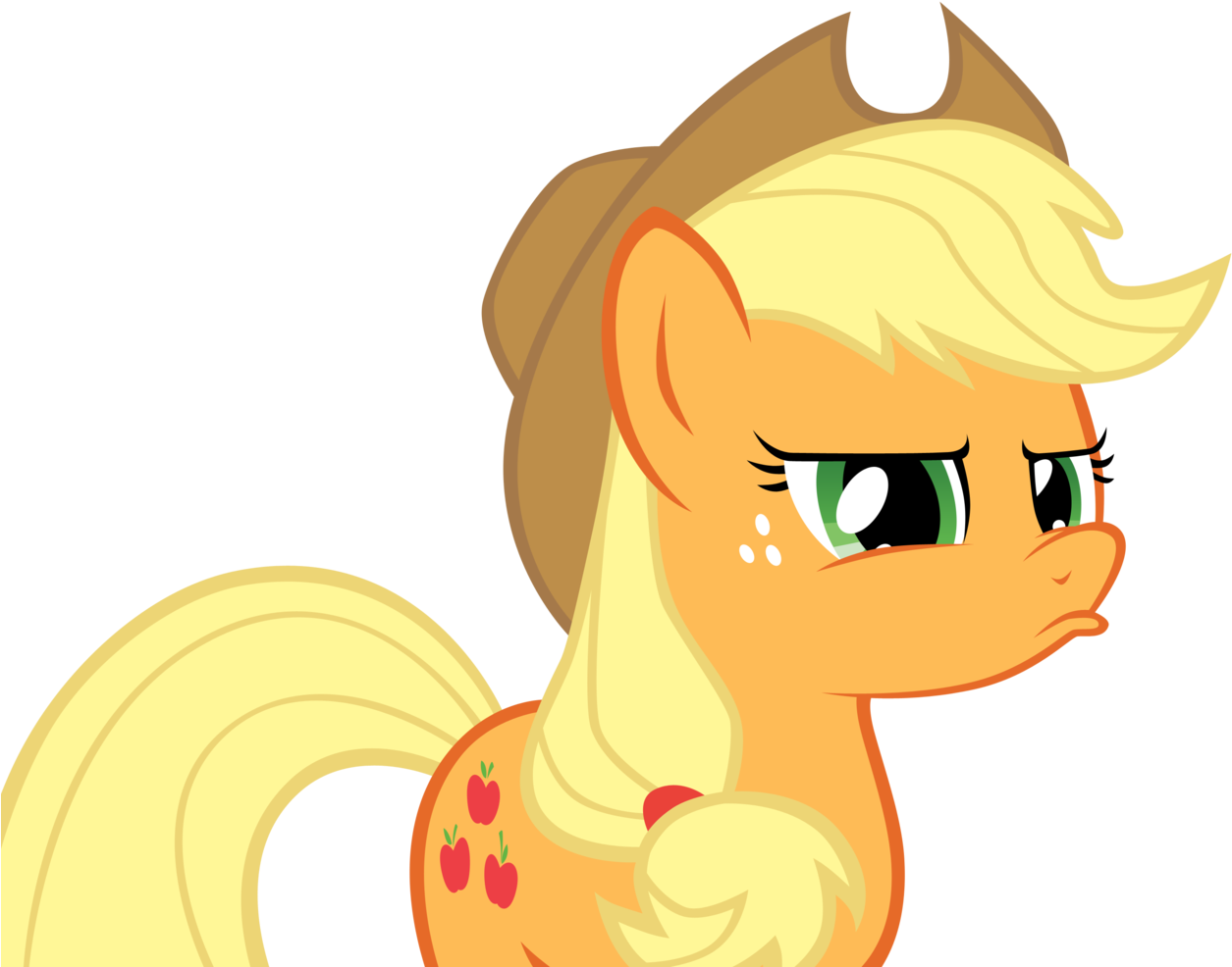 Suspicious Applejack By Mrlolcats17 Suspicious Applejack - Applejack (1280x1003)