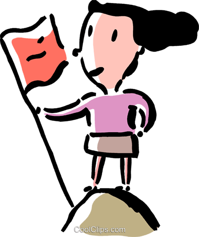 Summit Clipart Flag - Summit Clipart Flag (405x480)