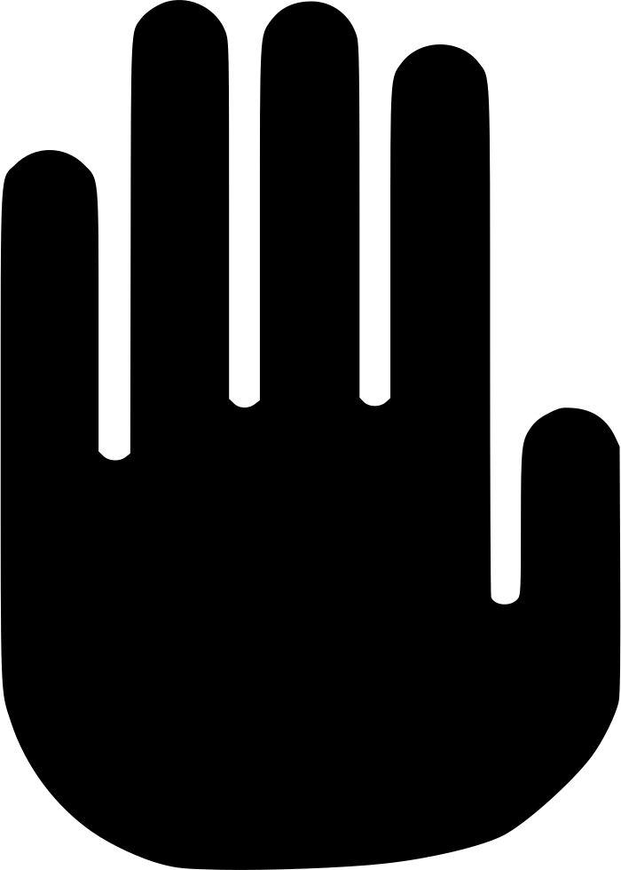 Stop Hand Comments - Hand Stop Png (700x980)