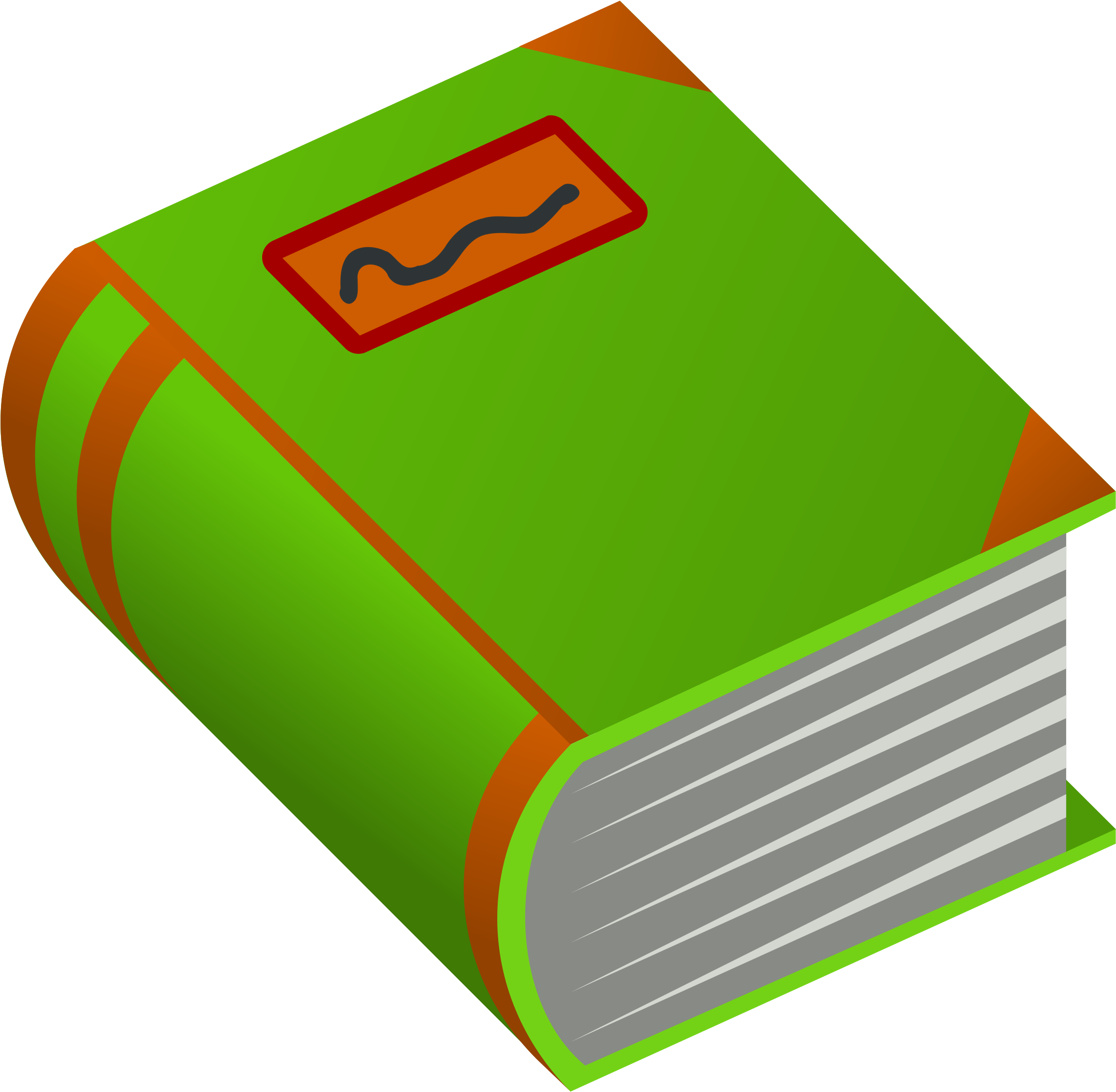 Clipart - Thick Book Clipart.