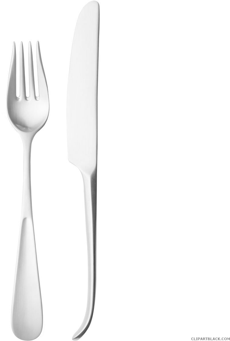 Fork And Knife Tools Free Black White Clipart Images - Knife (1200x1200)