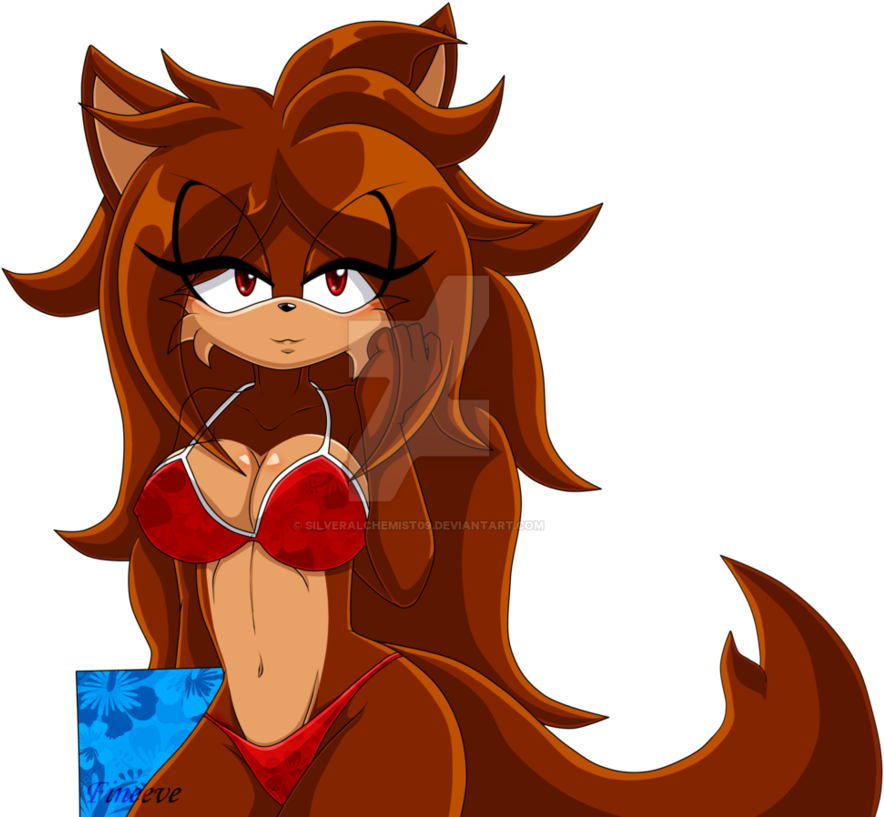 Bathing Suit By Silveralchemist09 - Cartoon (932x857)