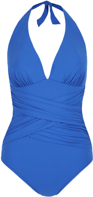 Blue Swimming Suit - One-piece Swimsuit (400x400)