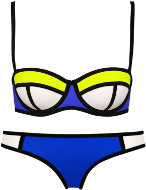 Glove Bright Diving Suit Material-neoprene Bikini Set - Triangl Poppy Bikini Blue Crush (370x375)