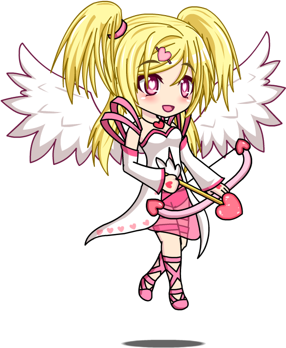 Cupid - Anime Gacha Cupid Valentine (581x700)