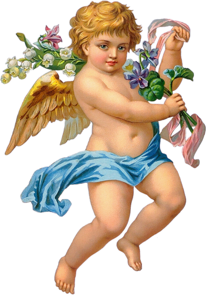 Cherub Angel Cupid Clip Art - Cupid Angel (689x977)