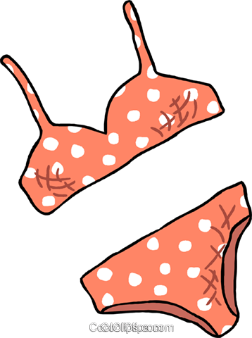 Bikini Royalty Free Vector Clip Art Illustration - Bikini Royalty Free Vector Clip Art Illustration (358x480)