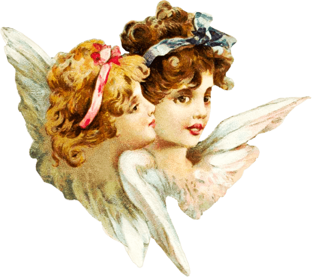 Victorian Smiling Angels Png - Victorian Angel Png (618x549)