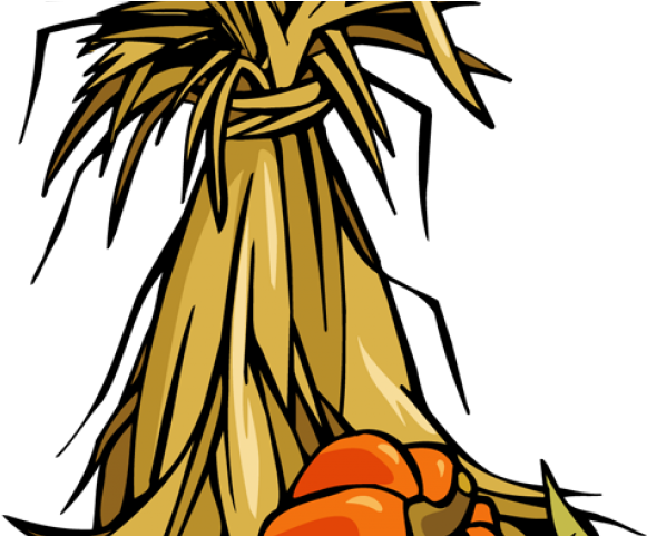 Fall Clipart Corn Stalk - Thanksgiving - Secret Pal - Autumn Theme Card (640x480)