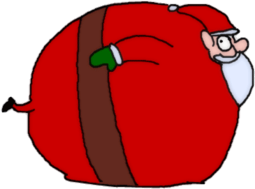 Funny Santa Claus Gif - Fat Santa Gif (498x398)