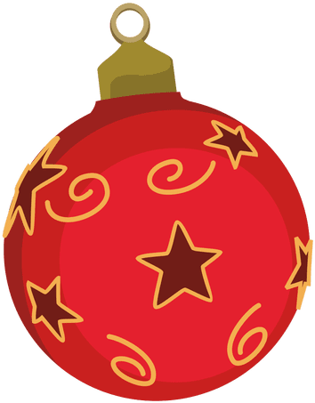 Red Christmas Bauble Cartoon Transparent Png - Christmas Bauble Cartoon (512x512)