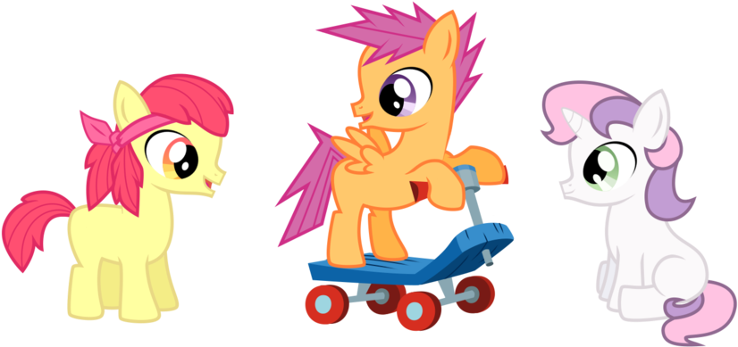 Colt Cutie Mark Crusaders By Sycotei B - Art (900x490)