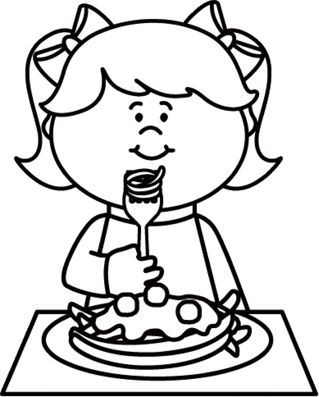 Eating Food Clip Art - Board Game Coloring Page (1080x1344)