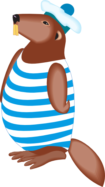 Cartoon Animal Wearing Clothes Png (336x597)