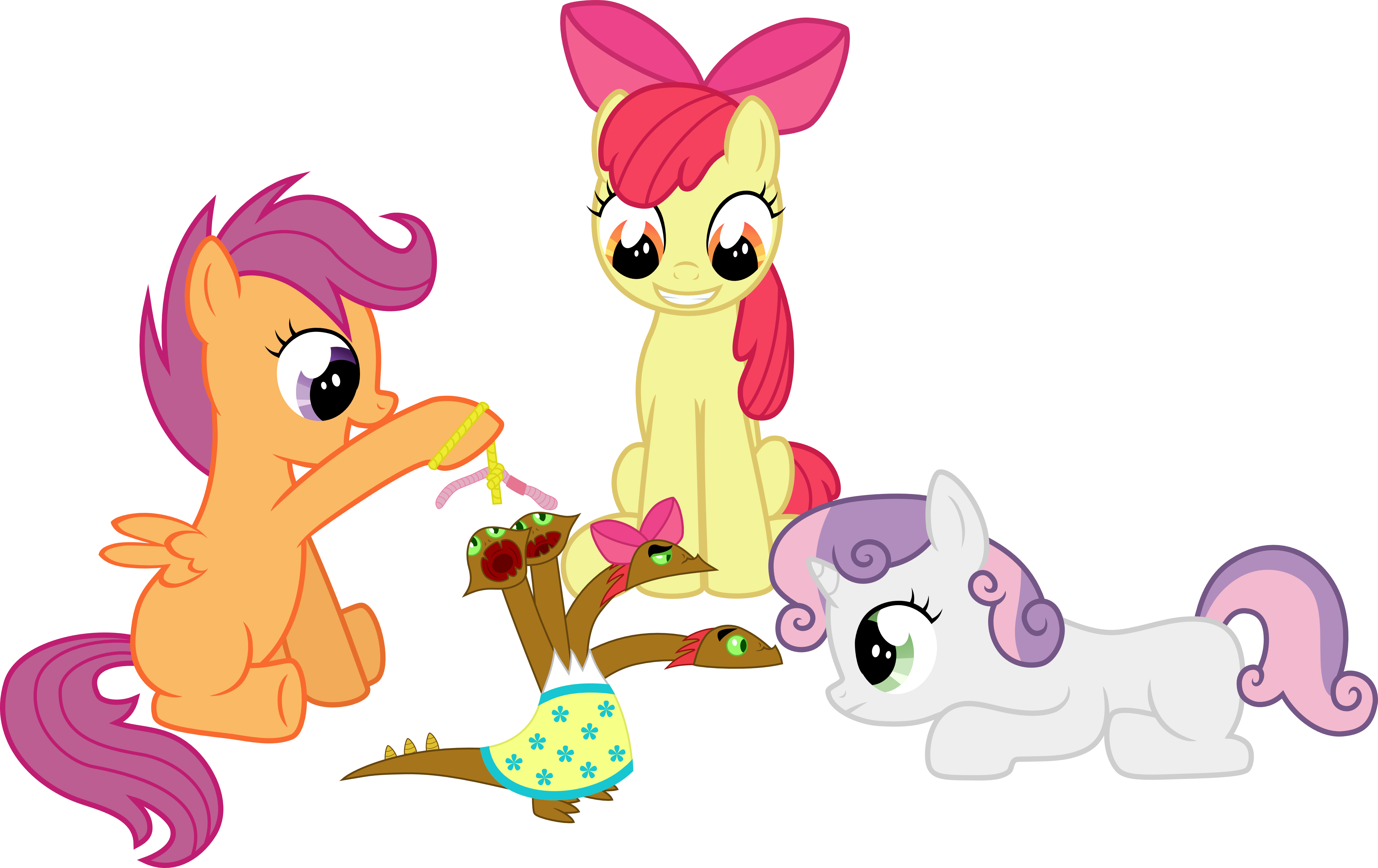 Apple Bloom, Artist - Mlp Animal Cutie Mark (4701x2963)