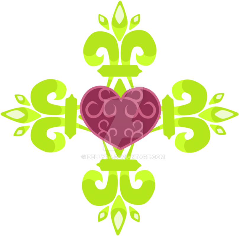 Commission Cutie Mark Royal Heart By Dellyra - Mlp Royal Heart Cutie Marks (884x903)