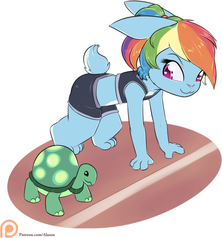 The Hare And The Tortoise By Alasou - Tortoise And The Hare Background (848x942)