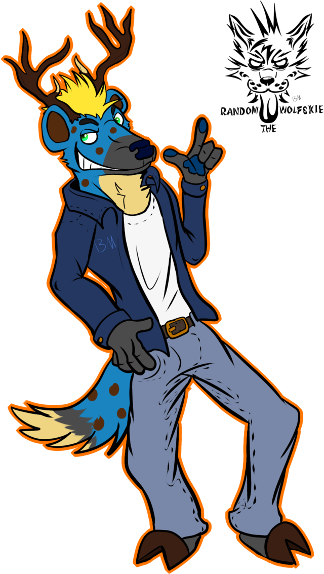 The Hyena Deer Fox By Randomthewolfskie - Cartoon (700x1142)