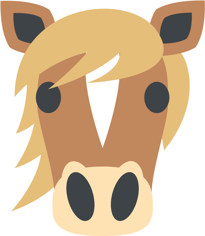 File - Emojione 1f434 - Svg - Horse Emoji (1024x1024)