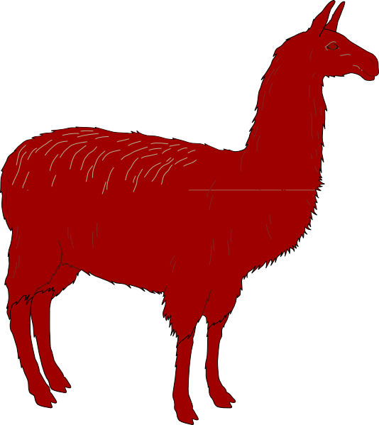 Llama Silhouette (534x599)