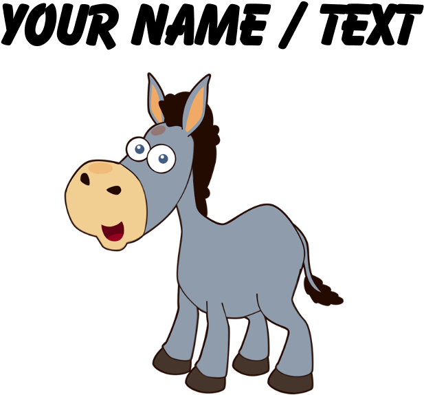 Custom Cartoon Donkey Shot Glass - Custom Cartoon Donkey Shower Curtain (700x700)