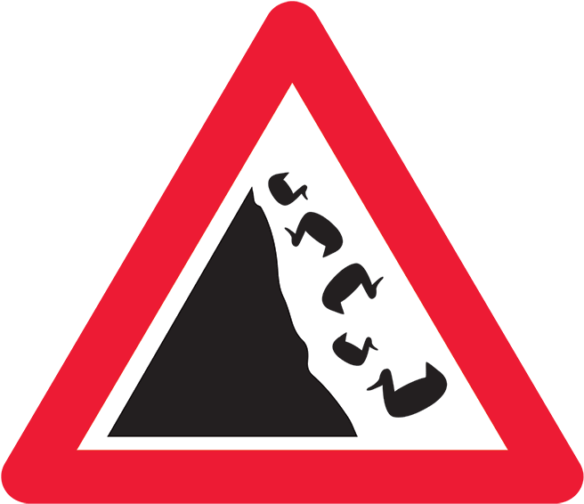 The Area Along The Road Is Unstable And Ducks Could - Warning Sign (1244x700)