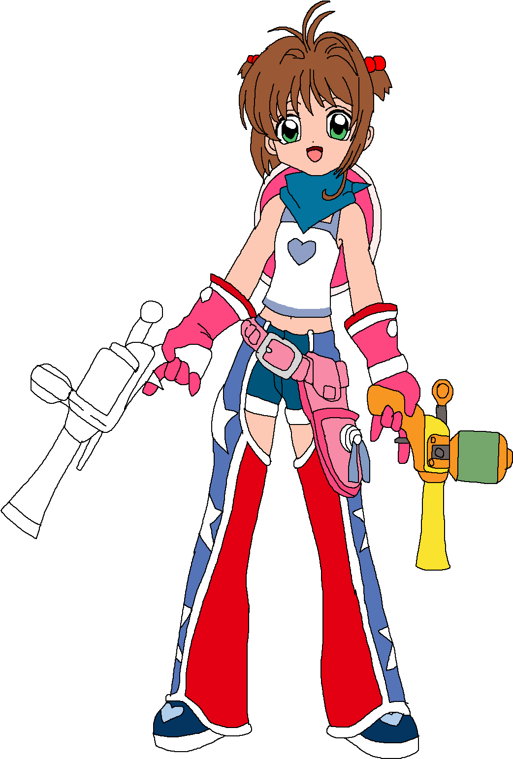 Sakura Dressed As Yumi's Wild West Kid - Yumi Ape Escape 3 Yumi Hentai (1179x1595)