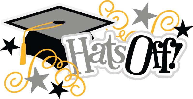 Graduate Cliparts - Hats Off To The Graduate (800x412)