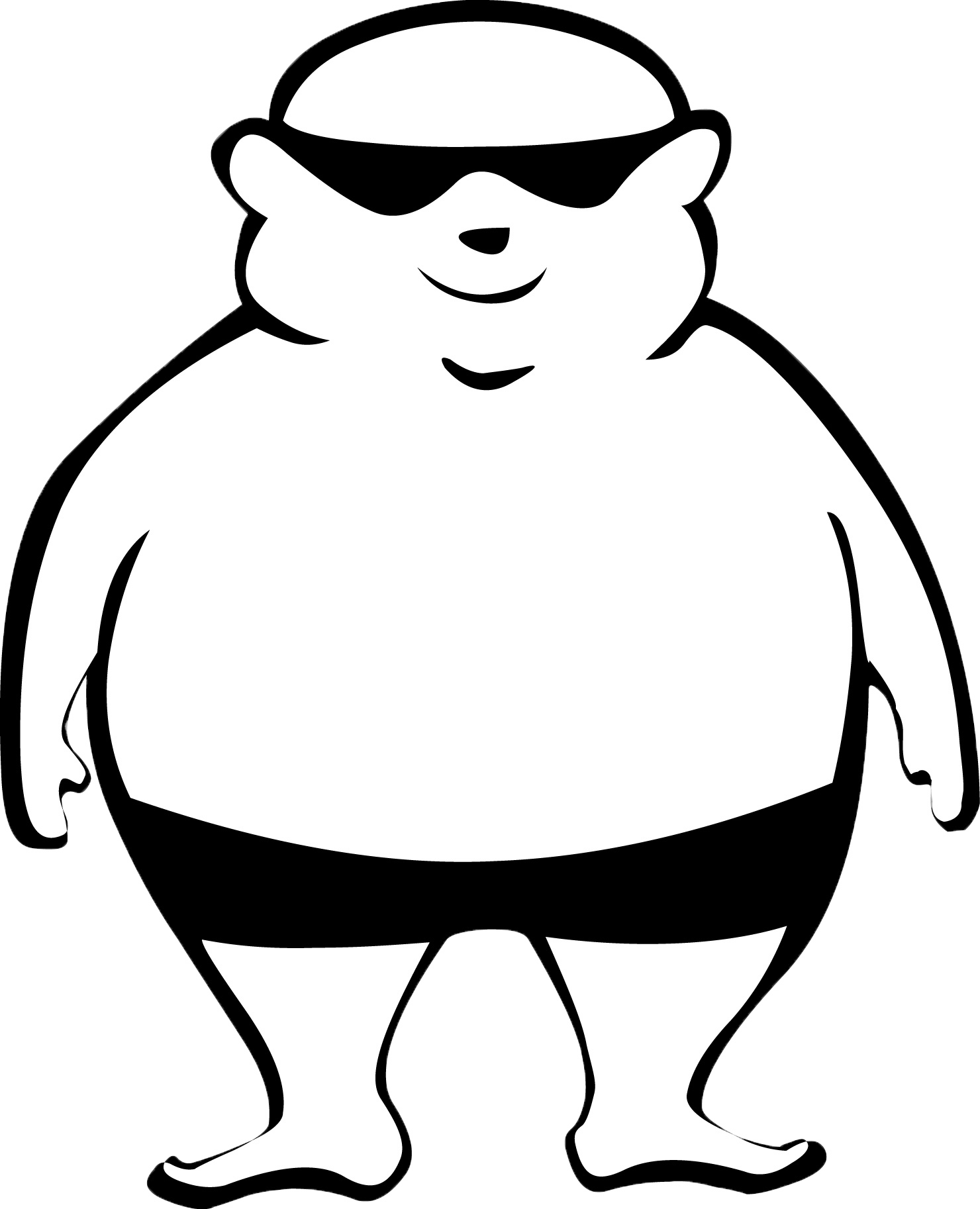 Having - Drawing Of A Fat Man (1480x1826)