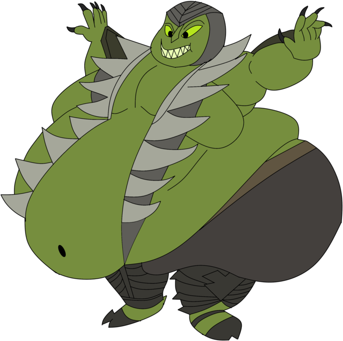 Fat Mkx Reptile By Intrerestofbigness - Fat Reptile Mortal Kombat (1024x724)