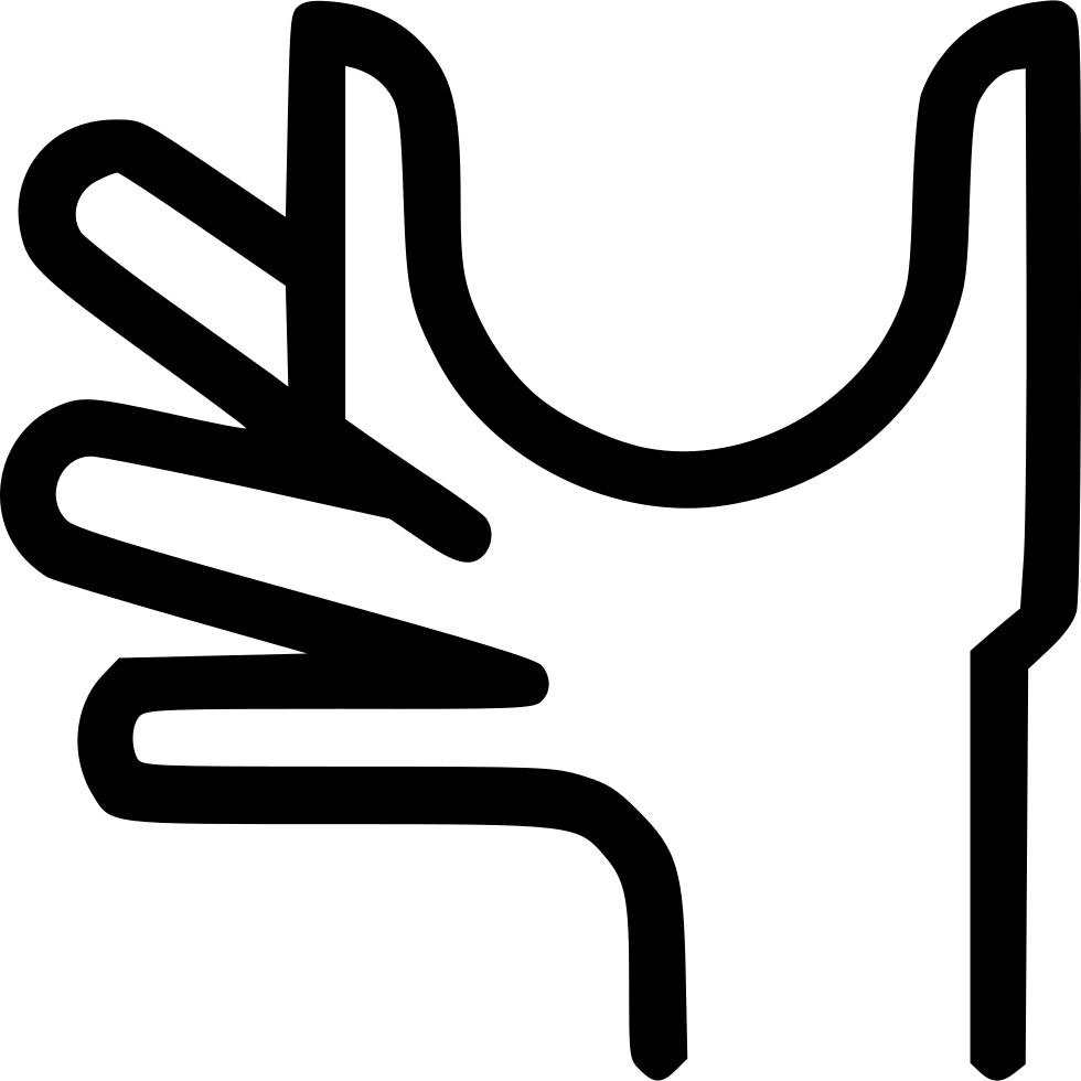 Fingers Right Measurement Gesture Zoom Holding Svg - Gesture (980x980)