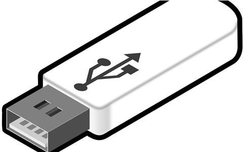 Computer Clipart Pendrive - Usb Flash Drive Png (600x300)