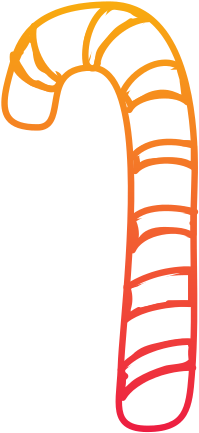 Sweet Candy Cane Dessert Mint Striped - Stick Candy (550x550)