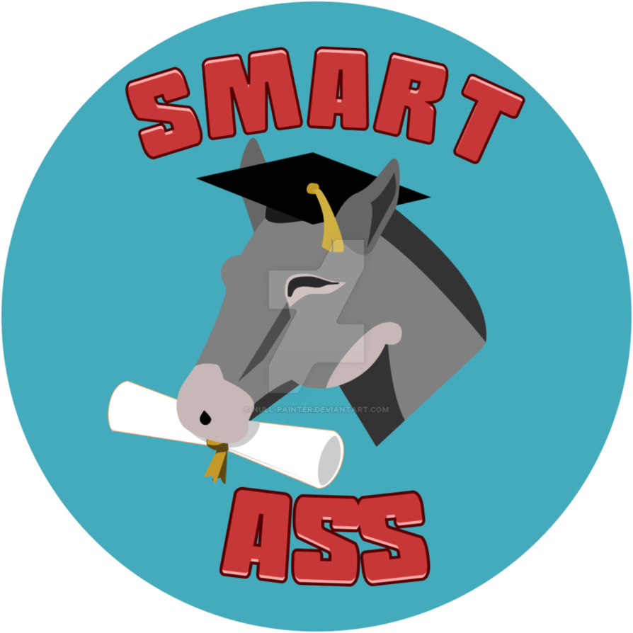 Know It All Donkey By Null Painter - Smartass (894x894)