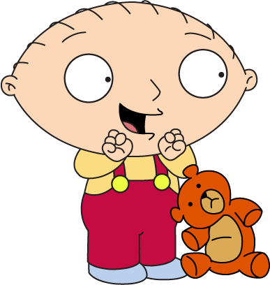 Discover Ideas About Clever - Stewie Griffin And Rupert (387x408)