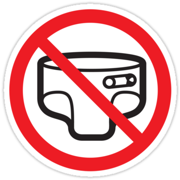 Fully Potty Trained - Diaper (375x360)