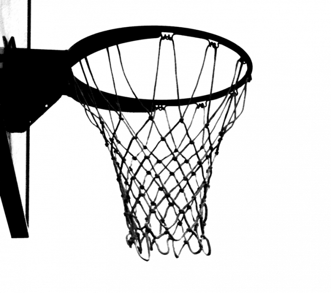 Basketball Goal Clipart - Drawings Of Basketball Rim (678x600)