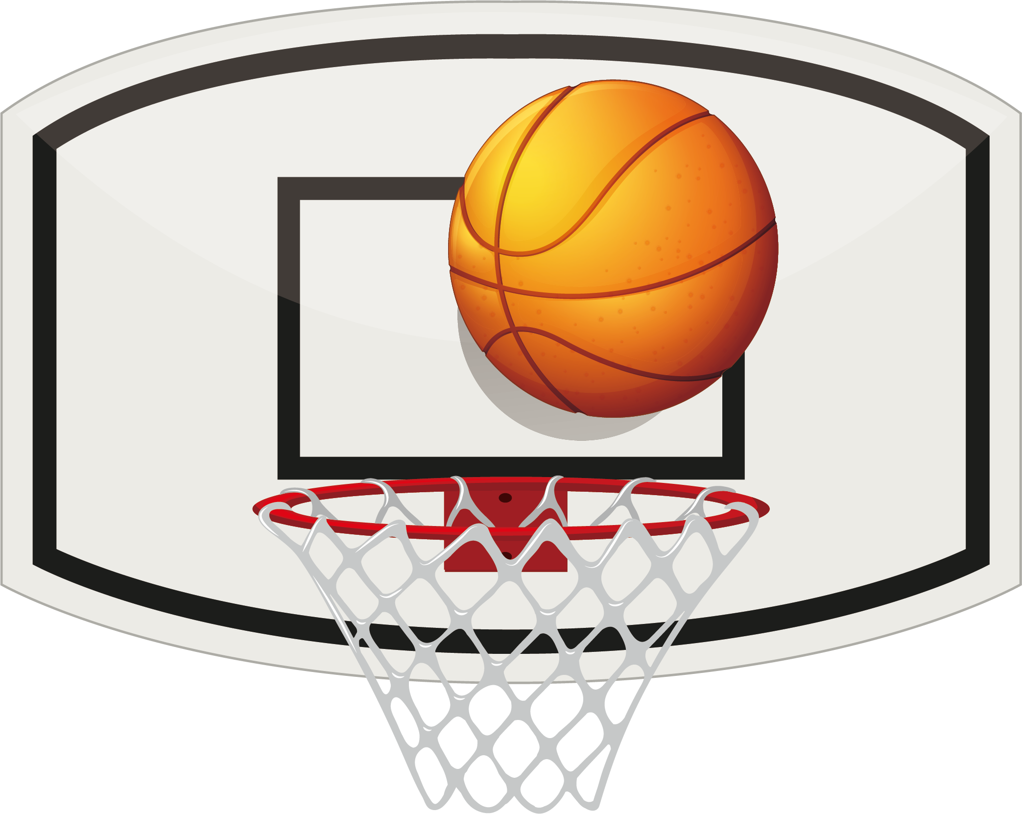 Basketball Backboard Stock Photography - Basketball Hoop And Ball Clip Art (2087x1662)
