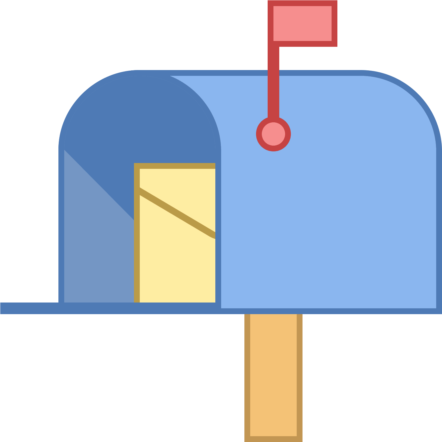 Postal Icon - Letter Box Icon (1600x1600)