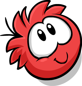 Red Puffle Cute - Club Penguin Puffles Cute (347x361)