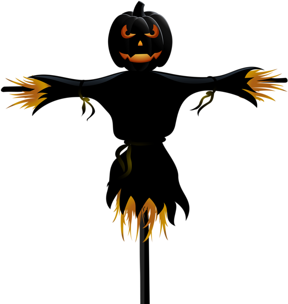 Gargoyle Clipart Creepy - Scarecrow Png (577x600)