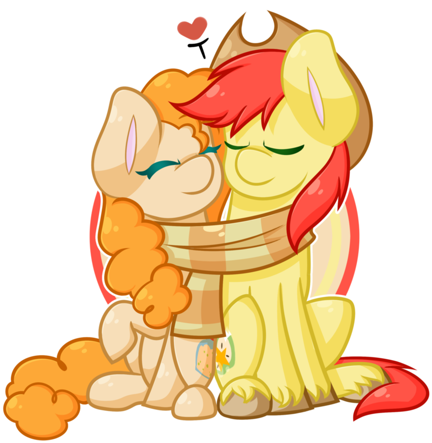 Pear Butter And Bright Mac - Mlp Buttercup And Bright Mac.