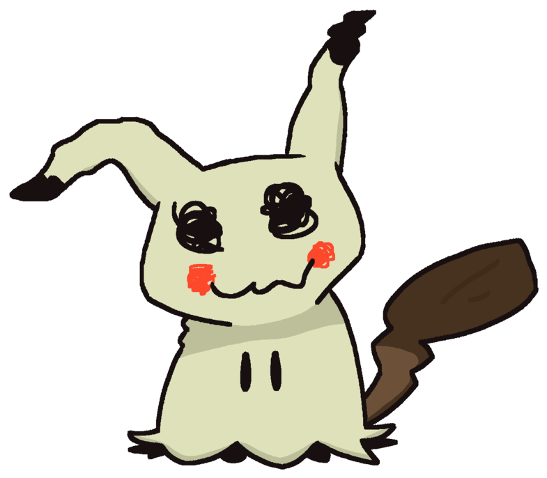 Mimikyu By Clay-pot - Cartoon (1024x724)