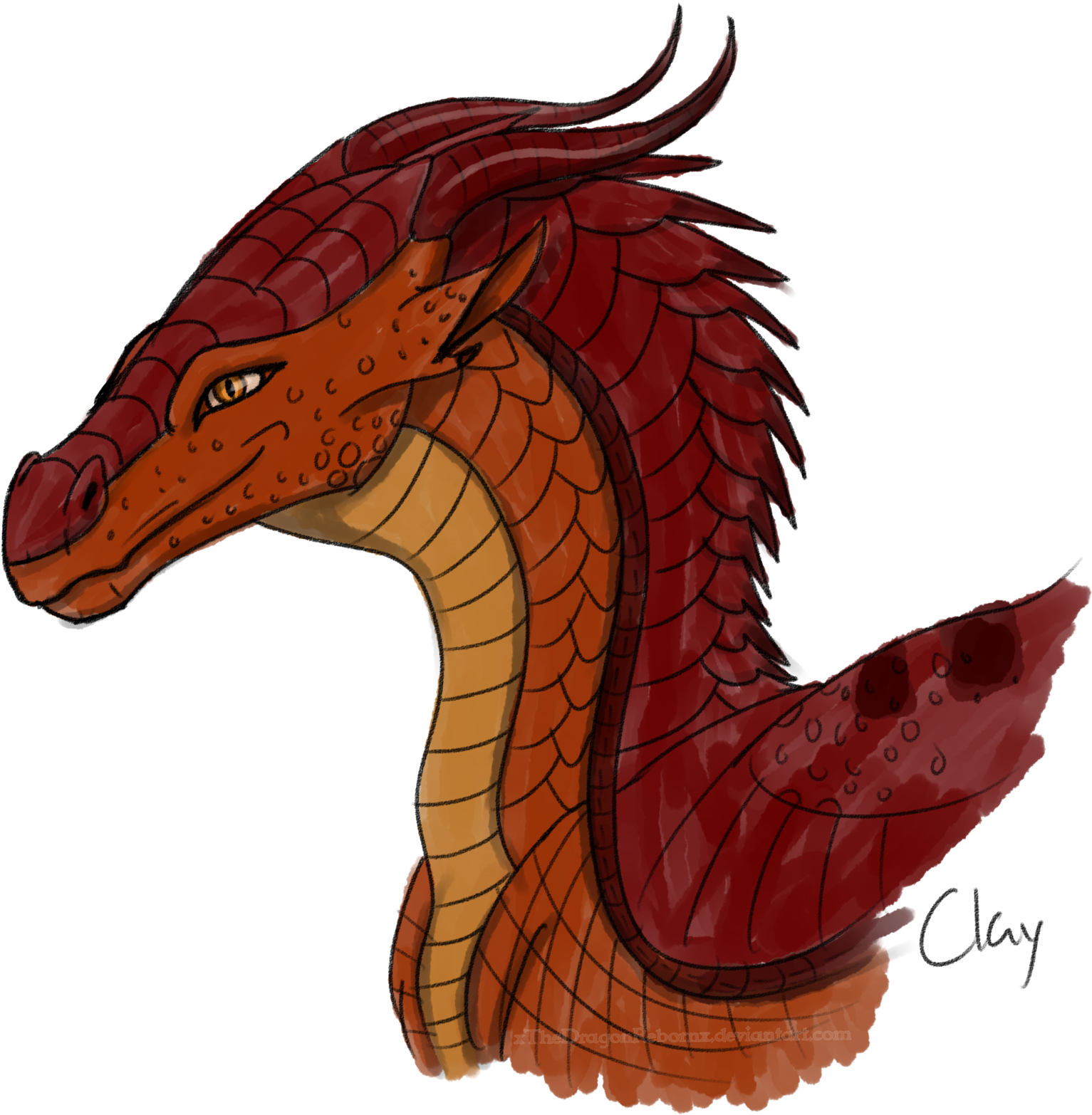 Xthedragonrebornx Wof D A D Day - Wings Of Fire Xthedragonrebornx Clay (1600x1600)