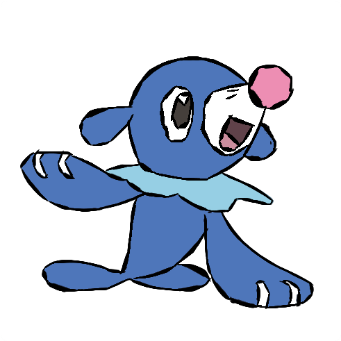 Popplio Drawing By Litten75 - Popplio (500x500)