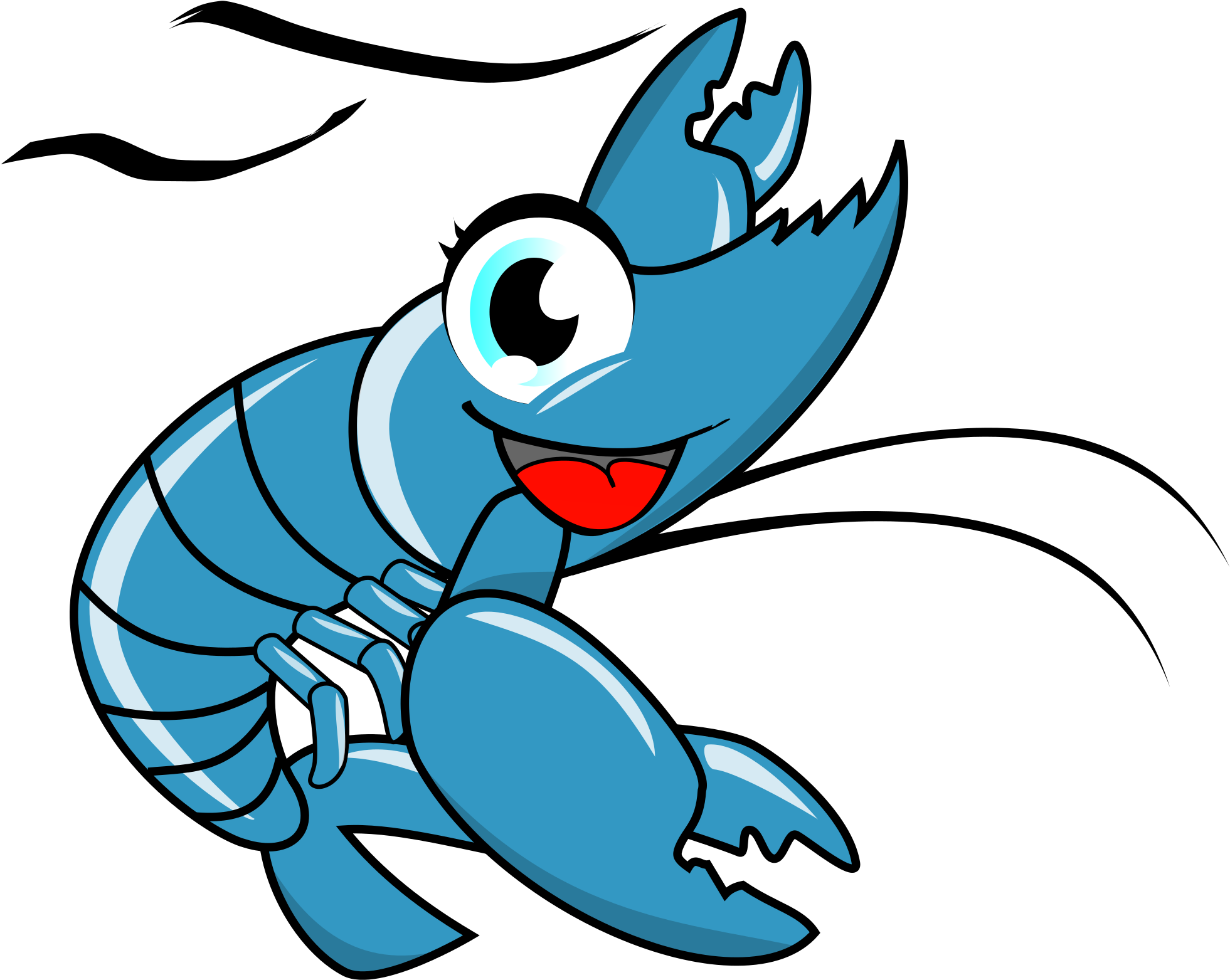 Cartoon Lobster 28, Buy Clip Art - Gambas Logo Png (2000x2000)