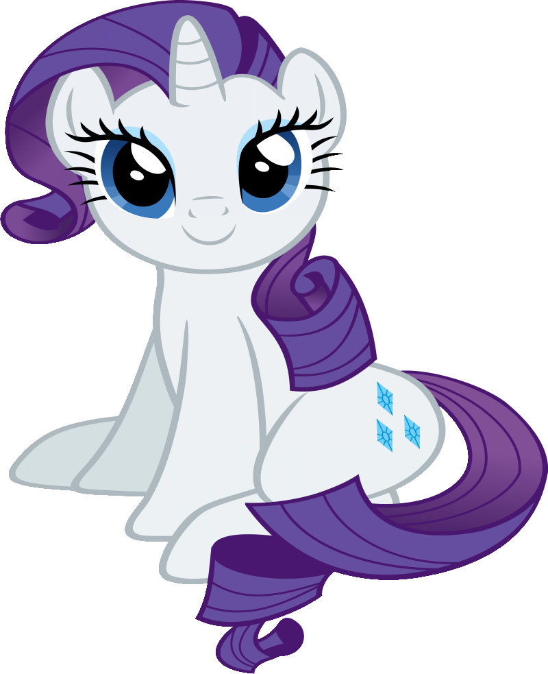 Cute Purple-mane Baby Unicorn Tattoo Design By Slb94 - My Little Pony Rarity Sitting (800x983)